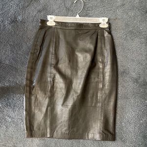 Leather skirt